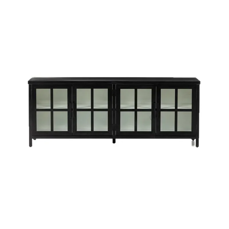 

American solid wood TV cabinet high-end display cabinet simple living room TV storage