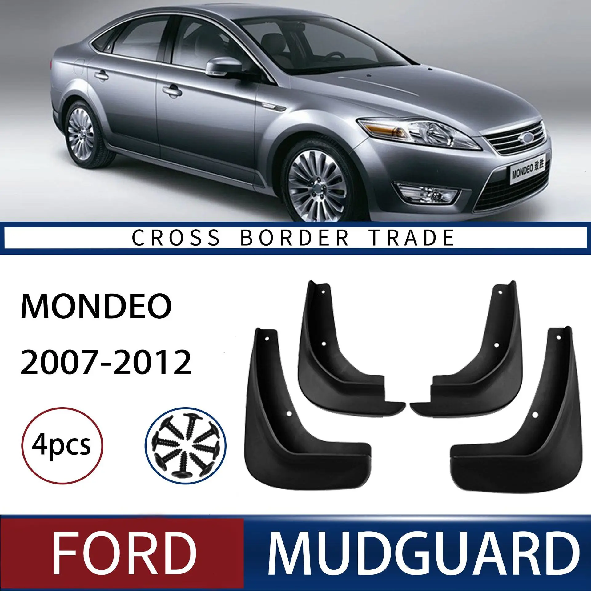 

For Ford Mondeo Mondeo MK4 2007-2012 car mudguard, Mudflaps Front Rear Flares Splash Guards Cover Car Accessorie