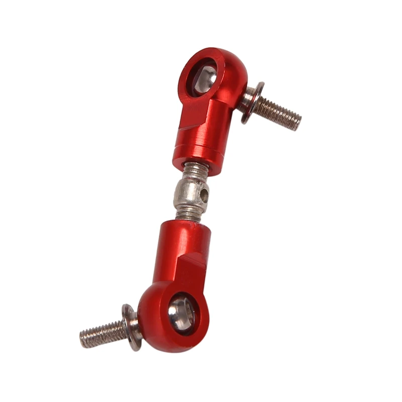 Imagem -05 - Cnc Pull Rod Direção Servo Braço Apto para Hpi Rofun Rovan km Baja 5b 5t 5sc Losi 5ive t rc Peças do Carro-vermelho Laranja