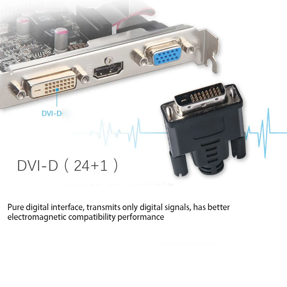 DVI-Grafikkarte Dummy-Stecker für Desktop-Computer-Host, Mining-Zubehör, virtueller Display-Adapter, einfach zu installieren und zu verwenden