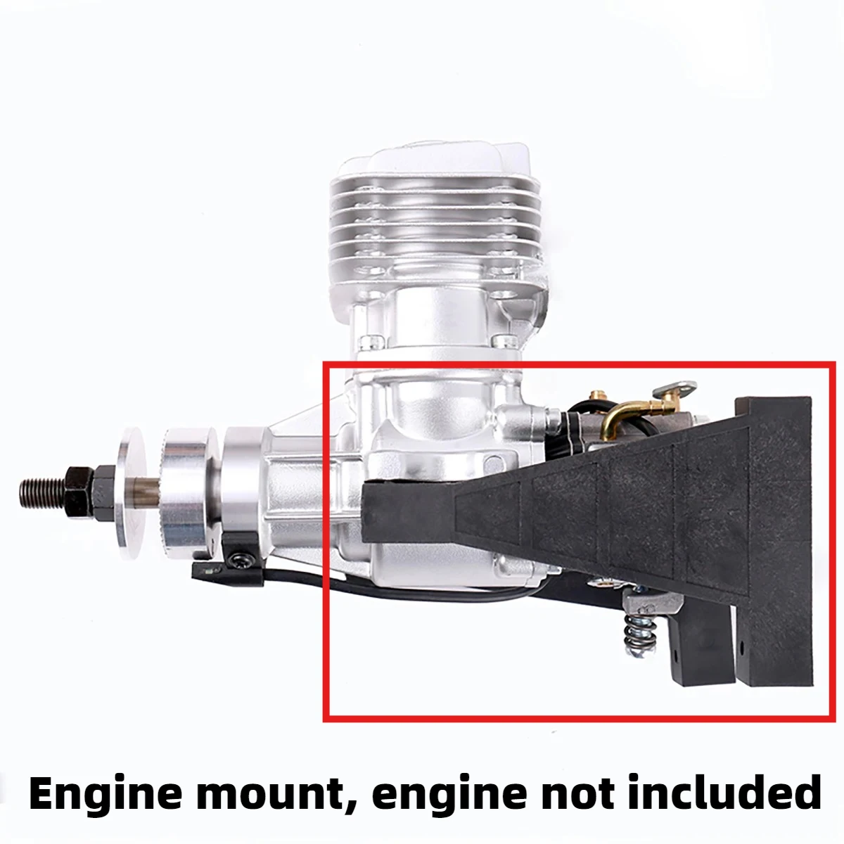 T-shaped Enine Mount Eccentric Engine Isosceles Triangular Mount Nylon Material for Fixed wing Aircraft Models of Grades 21-120