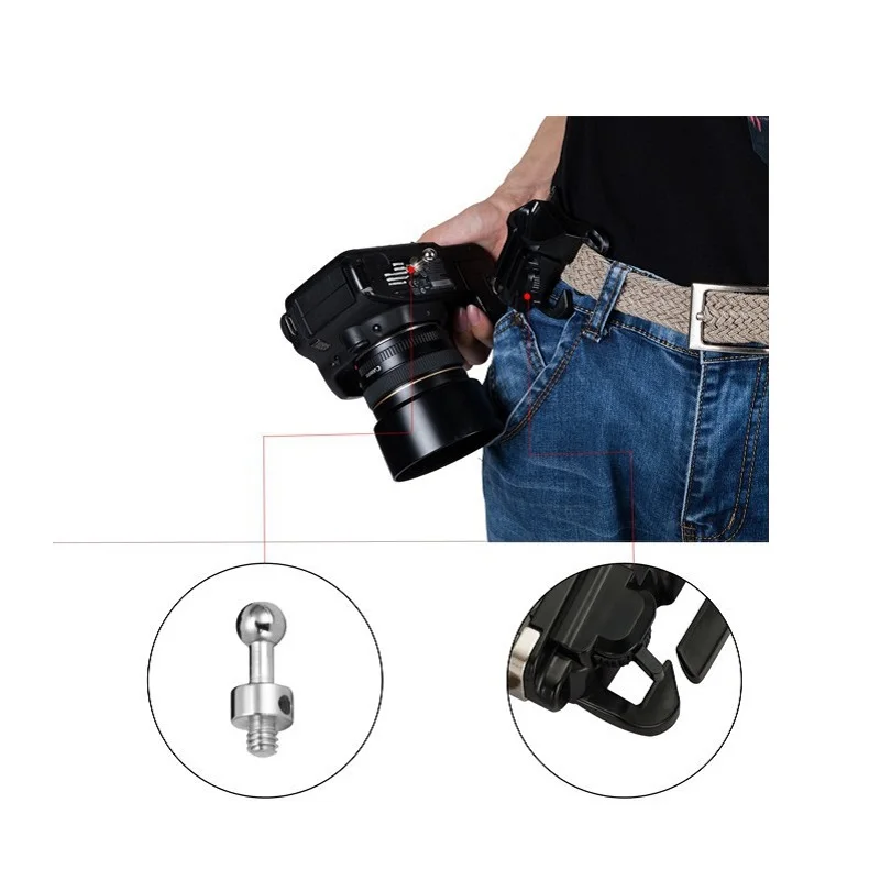 Meking Fast Loading Camera Photo Holster Waist Belt Buckle Button Straps Accessories For DSLR Camera Hanging Fast Shooter