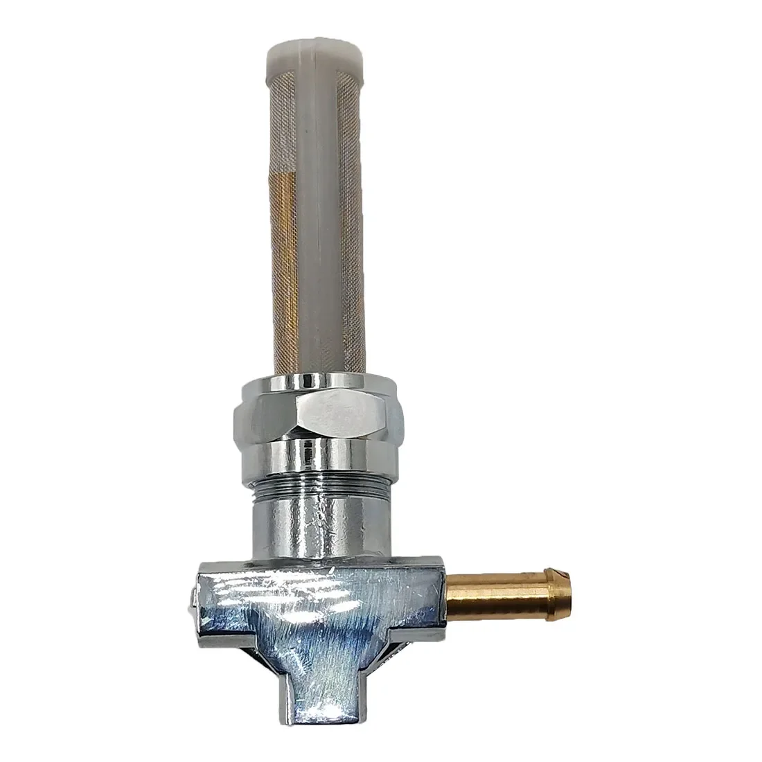 Drag Specialties 0705-0282 Chrome 22mm Forward Facing Spigot Fuel Petcock