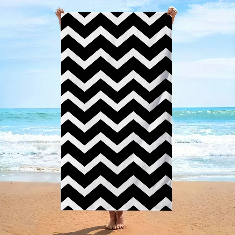 1PC Stylish Printed Beach Towels Suitable for yoga, swimming, camping, big bath towels, essential travel accessories