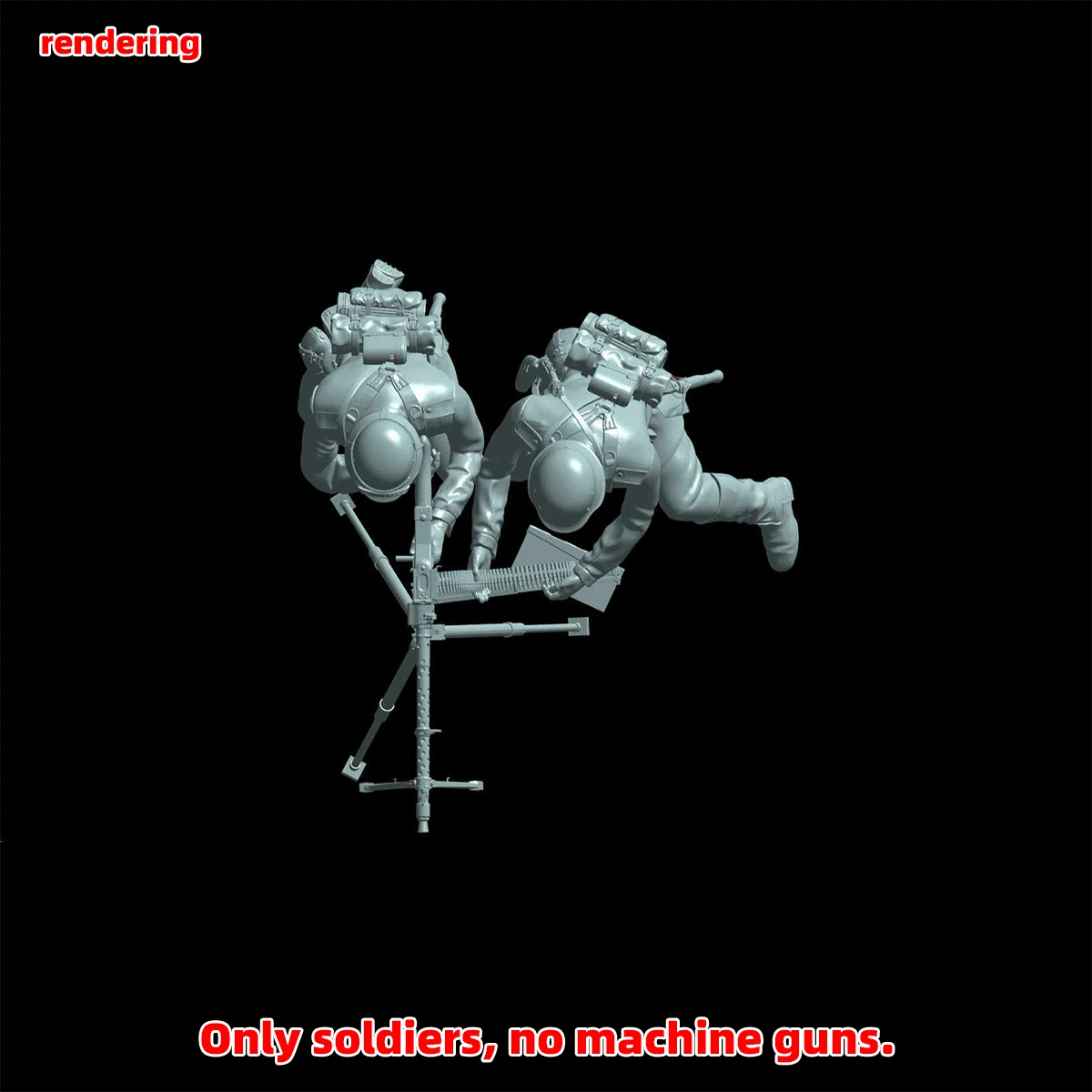 1/35 1/48 1/72 Maßstab Modellbausatz 3D Harz Miniatur-Soldatenfiguren Deutscher Maschinengewehrschütze Unbemalt Unmontiert Diorama – Detail 5