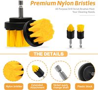 7Pcs Drill Cleaning Brush Attachment Set Power Scrubber Brush with Extend for Bathroom Tub Shower Floor Tile Carpet Grout Car
