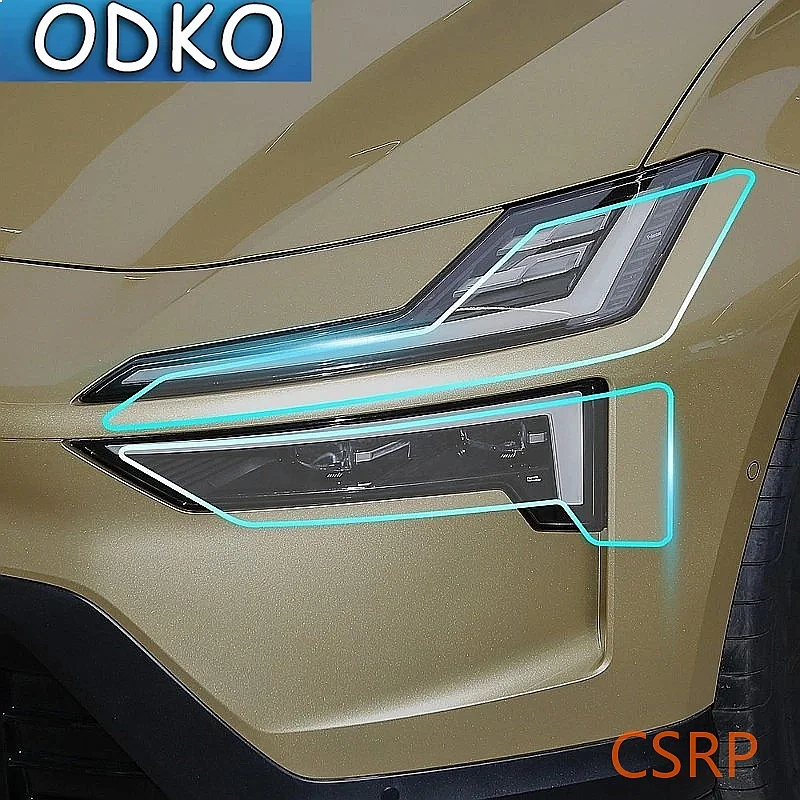 For Polestar 4 2024 2025 TPU Blackened Headlight Taillight Foglight Protective Film Headlight Tail Lamp Color Changing Films