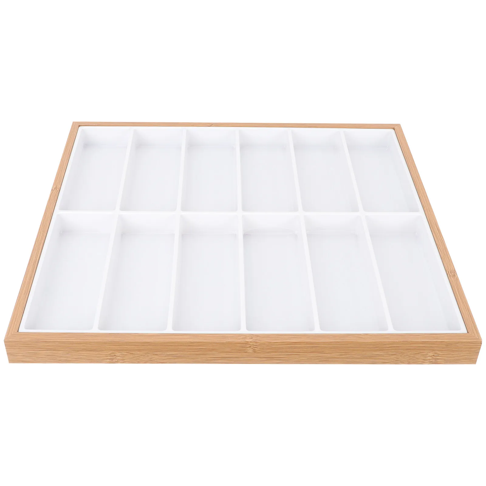 Sunglasses Display Tray Wooden Holder 12 Grids Glasses Organizer Storage Case for Shop Retail Eyewear Holder Glasses Rack