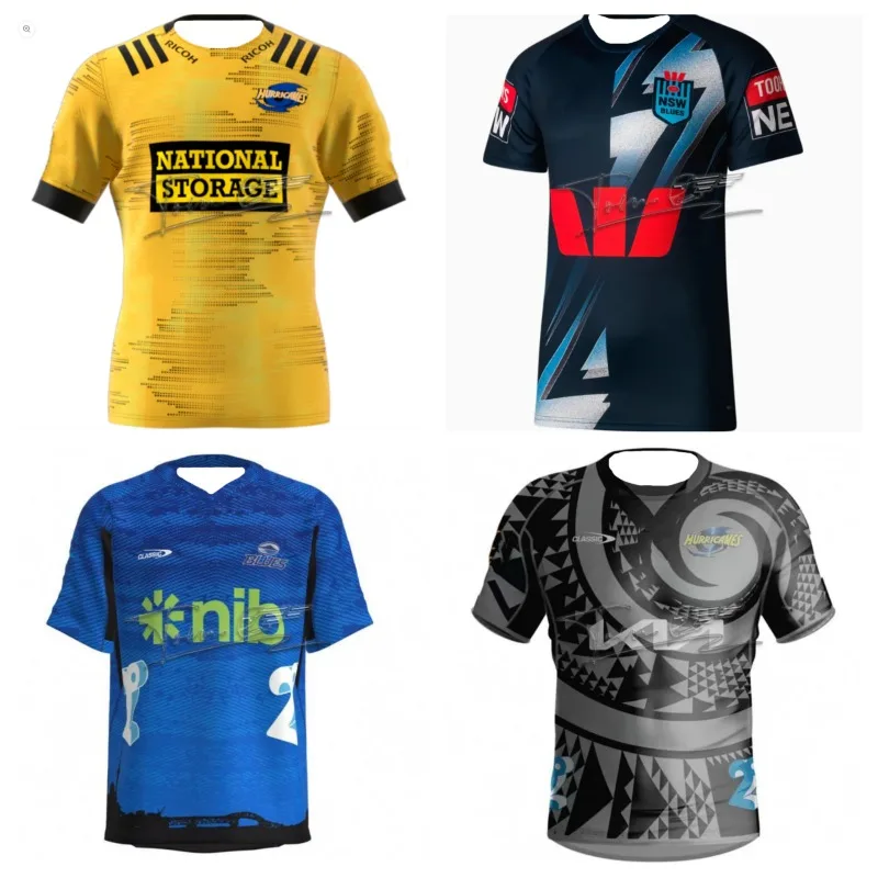 2024 Hot Selling Rugby Series Picture Summer New NRL League Warrior Jersey 3Dprinted Round Neck Quick Drying Short Sleeved Shirt