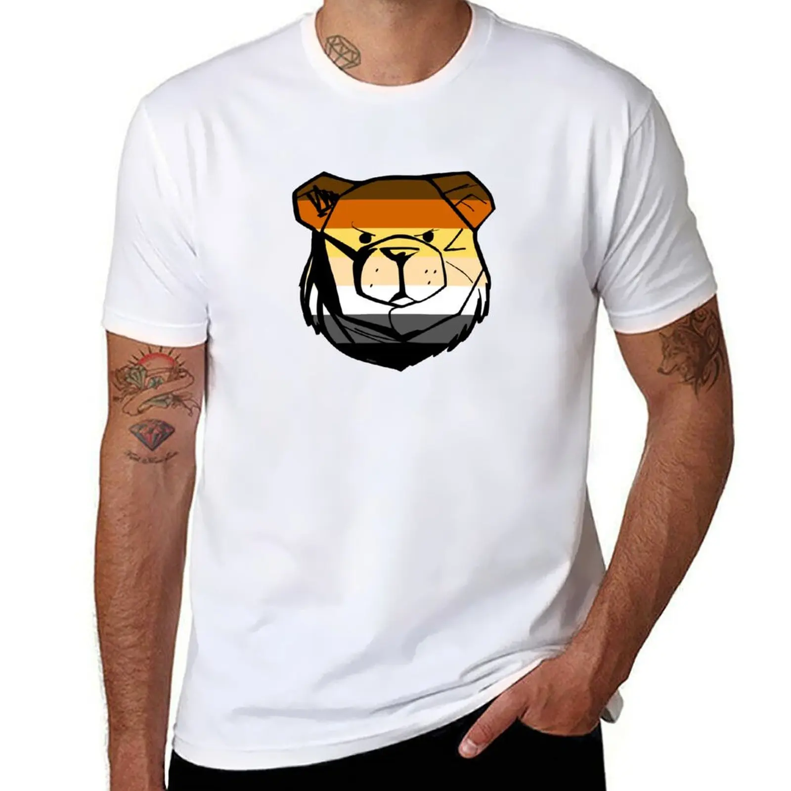 

Robust Bear Flag T-Shirt t shirt man plain t shirts for man cotton soft T-Shirt