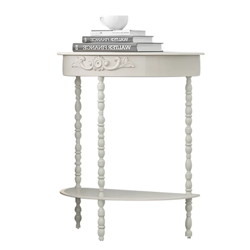 wrought iron semicircular entr Entrance table, strip case, entrance table, table against the wall, facing the door, strip table