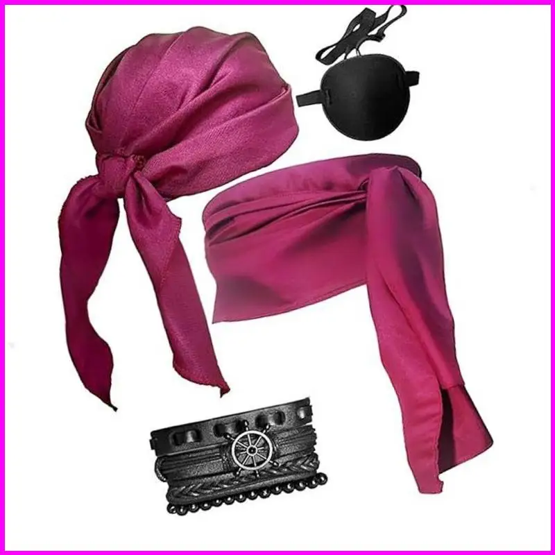 อุปกรณ์เสริมเครื่องแต่งกายโจรสลัดชุดผ้าพันคอหัวโจรสลัด, แผ่นสร้อยข้อมือคาดไว้