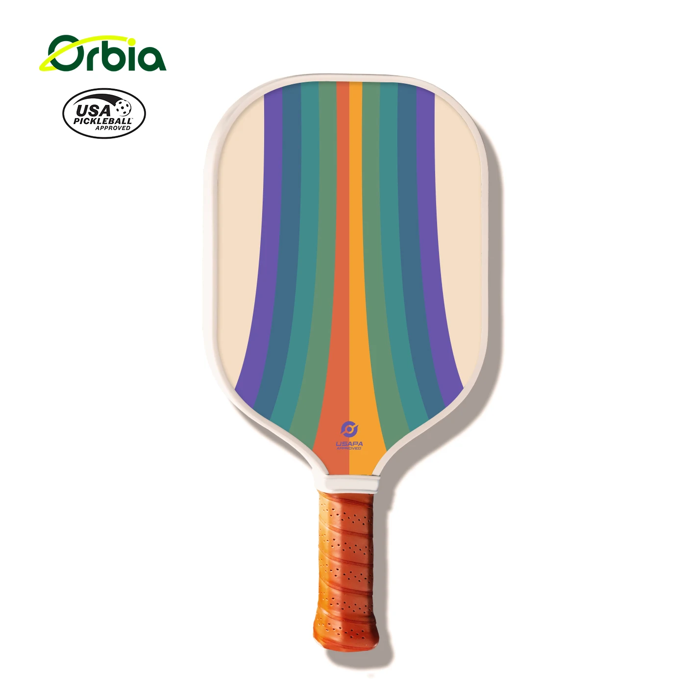 

Весло Orbia Pickleball с радужным цветным стекловолокном, ракетка для пиклбола с сотовым сердечником, прочная поверхность, весло для пиклбола