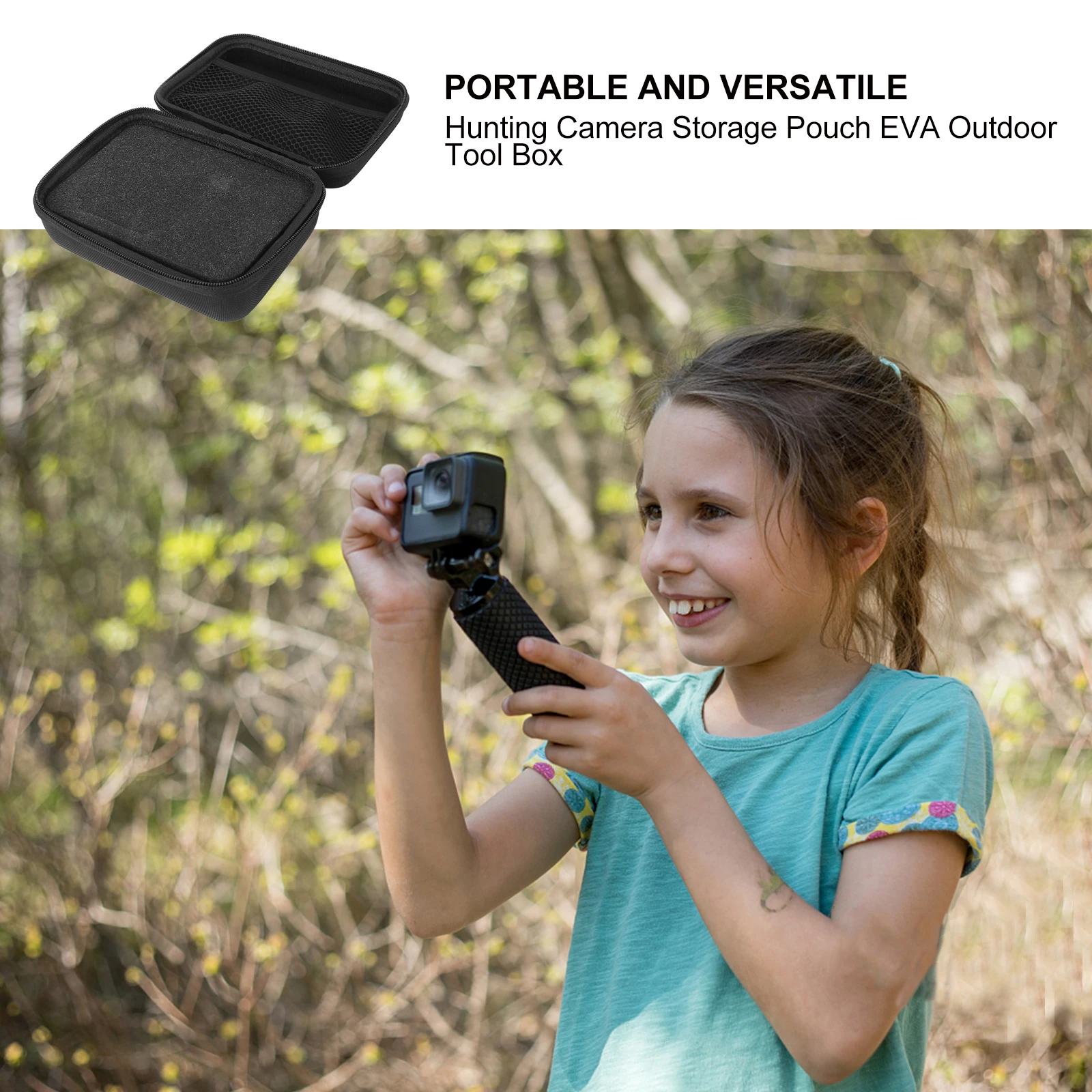 

Premium Storage Pouch Eva Zipper Case Compact Travel Size For Usb Cables Digital Accessories Organizer Outdoor Hunting Gear Bank