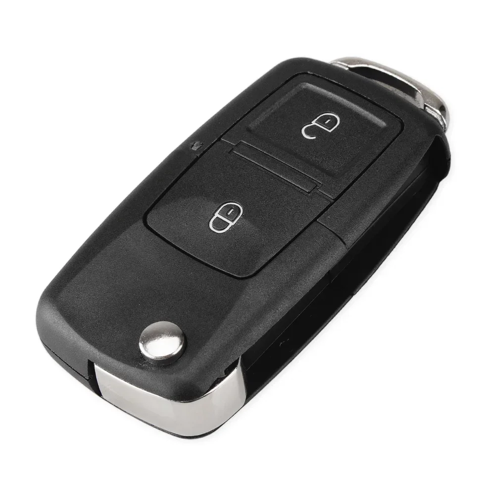 KEYYOU 2 3 Button Remote Car Key Shell Case For VW Volkswagen Bora Passat Golf Polo Jetta Touran Auto Keyless Shell no Blade