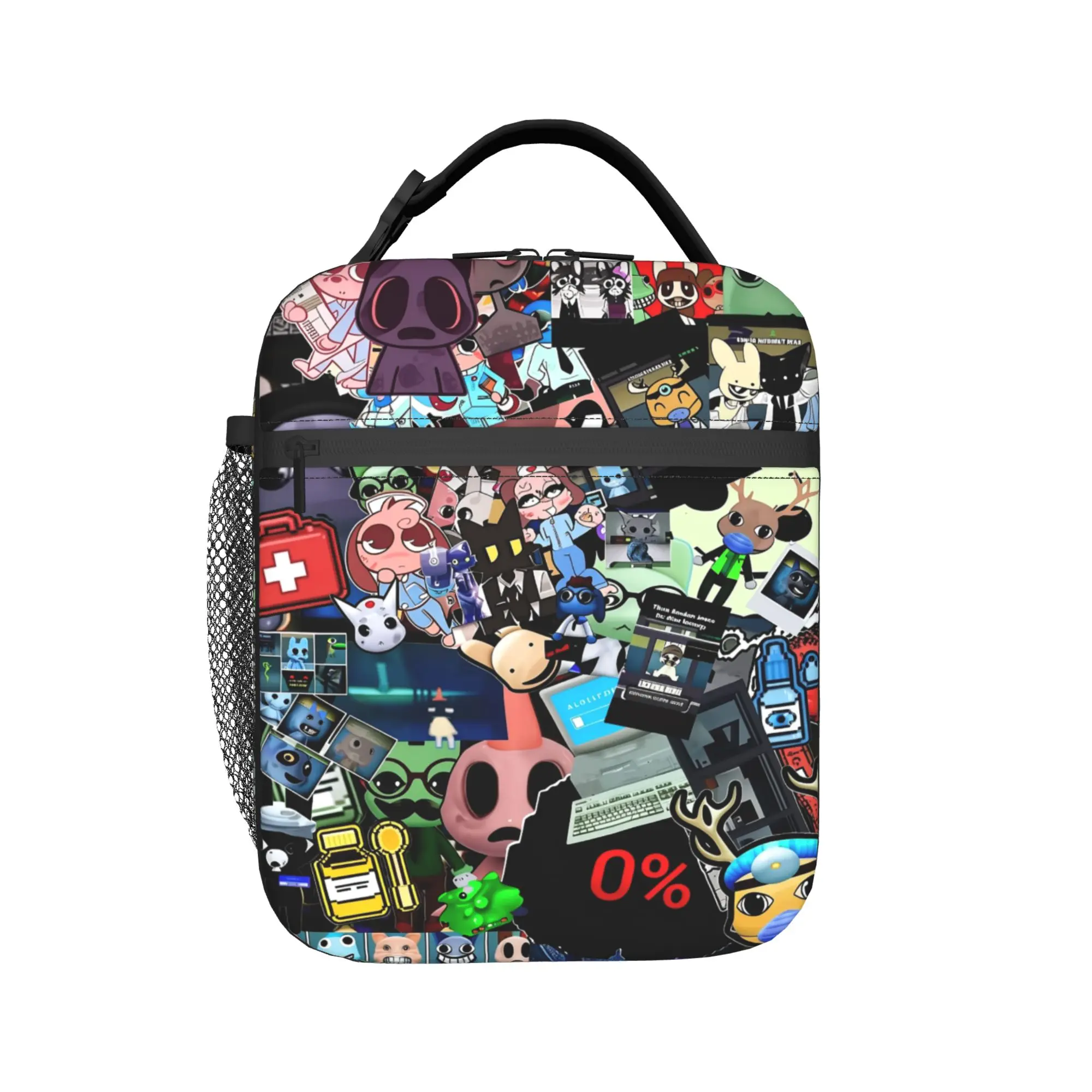 Horror Game Animals Hospitals Insulated Lunch Bag Thermal Bag Reusable,Lunch Container Tote Lunch Box Food Bag Office  Travel