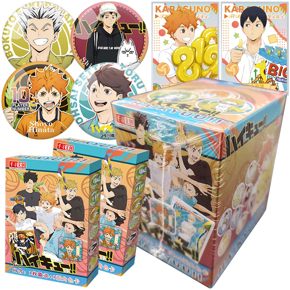 

Haikyuu!! Collection Card Volleyball Sports Competition Youth Anime High Quality Character Card Fun Clothing Accessories Badge