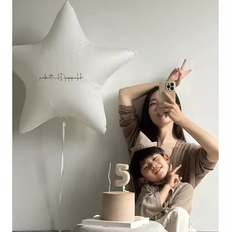 Ins 32 INCH Star Aluminium Film Balloon Baby Shower Globos Wedding Birthday Party Decorations Foil Helium Balloons Photo Props
