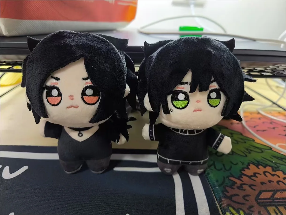 نعش آندي و ليلي 10 سنتيمتر أنيمي تأثيري بلوشي حقيبة حلية لطيف أفخم قلادة المفاتيح هدية عيد ميلاد