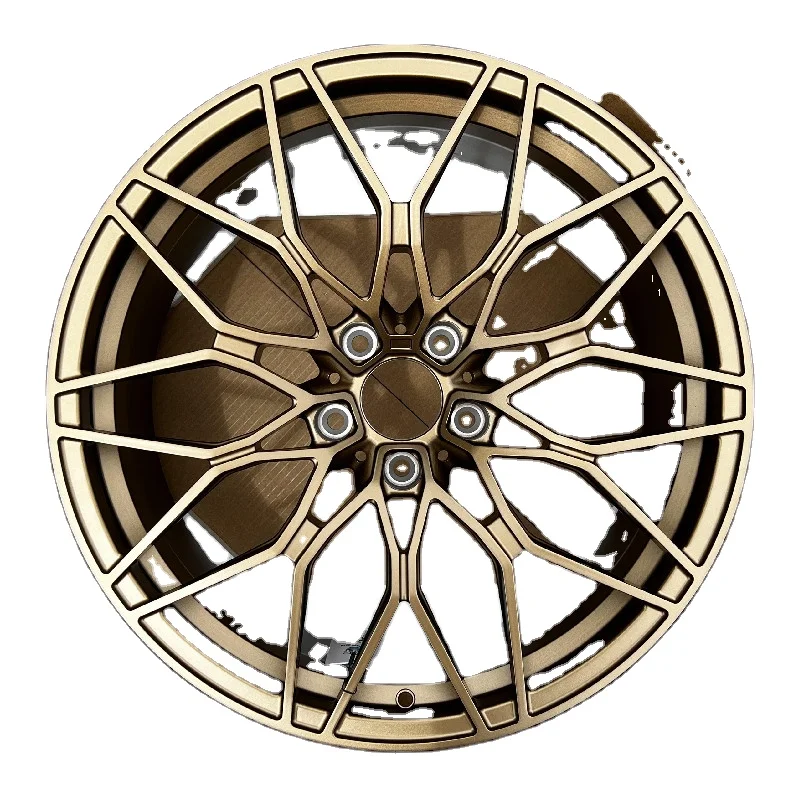 

New Aluminium Alloy Forged Wheels 19X8.5/9.5 & 20X8.5/9.5 5X120/112 30mm ET Dark Gold Finish Multi Spoke Design Uniracing