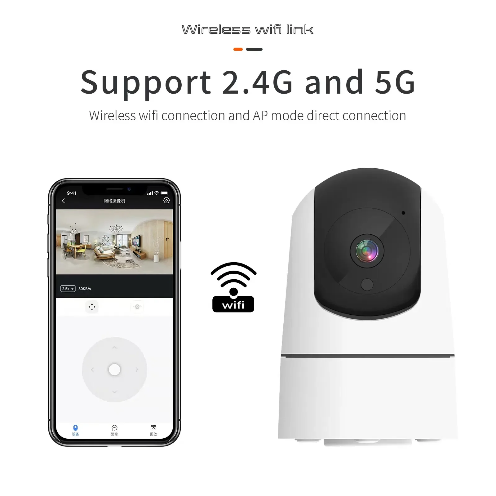 ANSVICAM Tuya 6MP HD 5G WiFi Indoor Security Camera 6x Zoom Baby Monitor Night Vision Auto Motion Detection 2-Way Audio Cameras