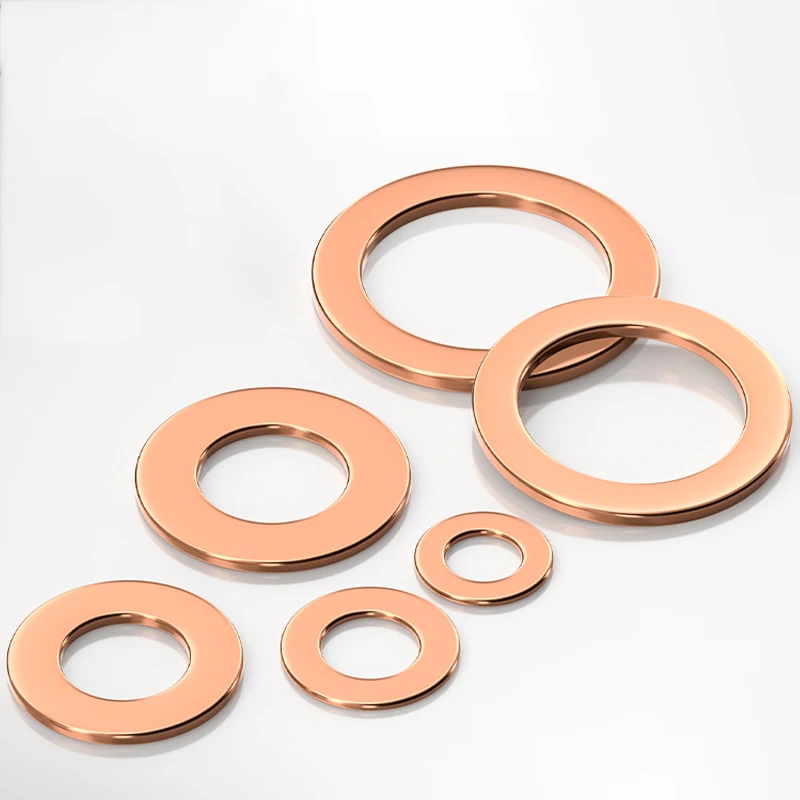 10/50pcs Copper Washer Gasket M16 M17 M18 M19 M20 M21 M22 M23 M24 M27 M28 M30 M32 M33 M34 M36 M38 M40 M42 M45-M60 For Sump Plugs