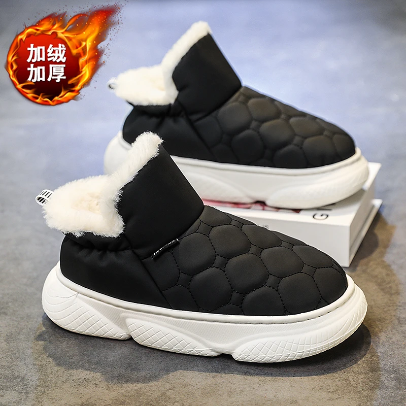 

Мужские тапочки, мужские домашние хлопковые мужские домашние теплые плюшевые туфли, женская домашняя обувь для пар, мягкая и удобная