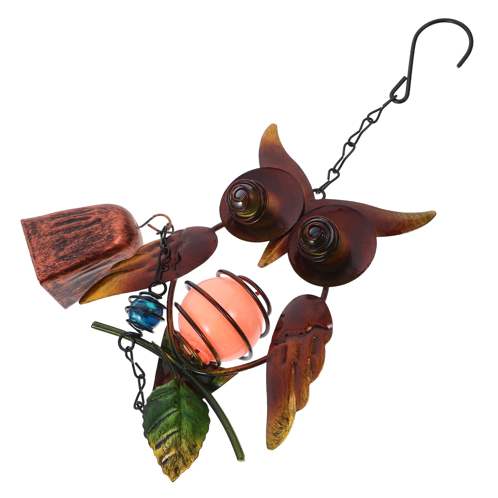 

Owl Outdoor Wind Chimes Glow in Dark Durable Iron Hanging Decoration Garden Patio Yard Metal Wind Bell Small Windchimes Outdoors