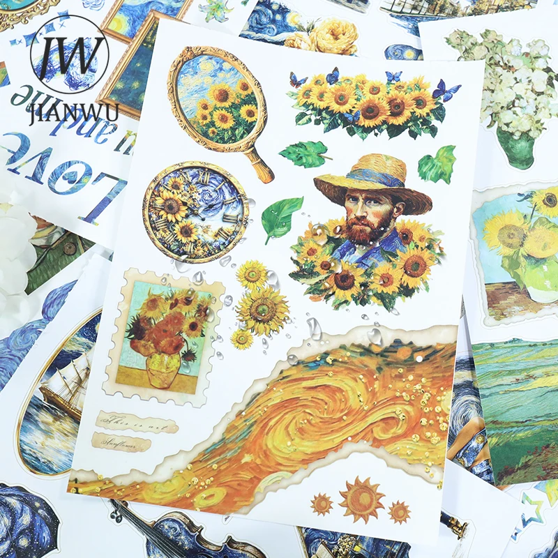 

JIANWU 20 листов/книга, винтажное звездное ночное искусство, рапсодия, пейзажный материал, наклейка для коллажа, книга, креативный журнал «сделай сам», канцелярские принадлежности