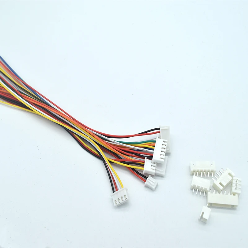 10Sets XH2.54 Male Plug Connector+ Female Straight Needle 2/3/4/5/6/7/8/9/10Pin 26AWG Pitch 2.54MM With 100MM/200MM Wire