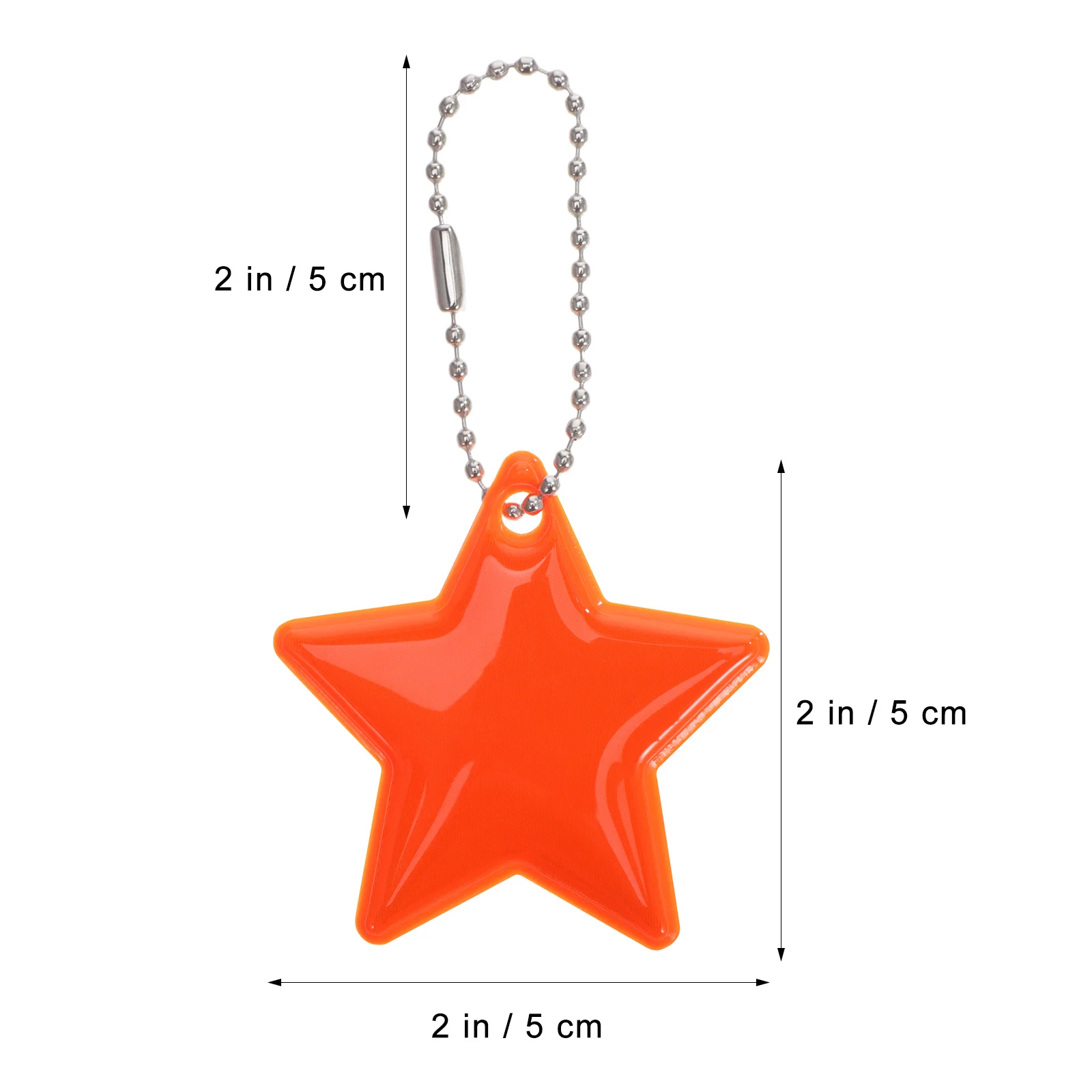 15 個の反射ペンダントキーホルダー暗闇で光るタグバックパックランドセルキッズギア軽量アウトドアアクセサリー