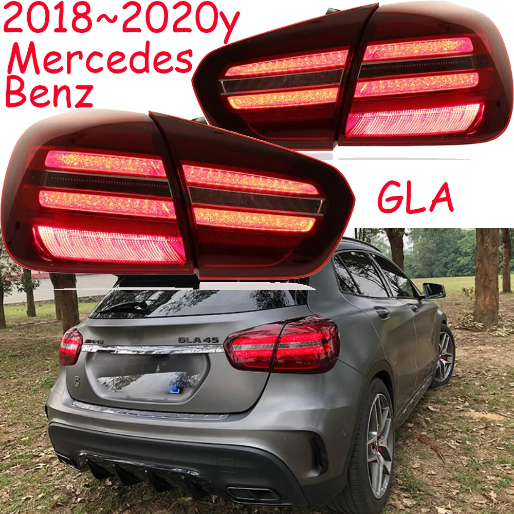 

Car bumper tail light GLA taillight+Turn Signal+Brake+Reverse 2018~2020y LED car accessories Taillamp for GLA rear light fog