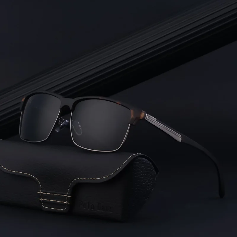 

Luxury Square Vintage Polarized Sunglasses For Men Women Fashion Travel Driving Anti-glare Sun Glasses Male Nylon Lenses Eyewear