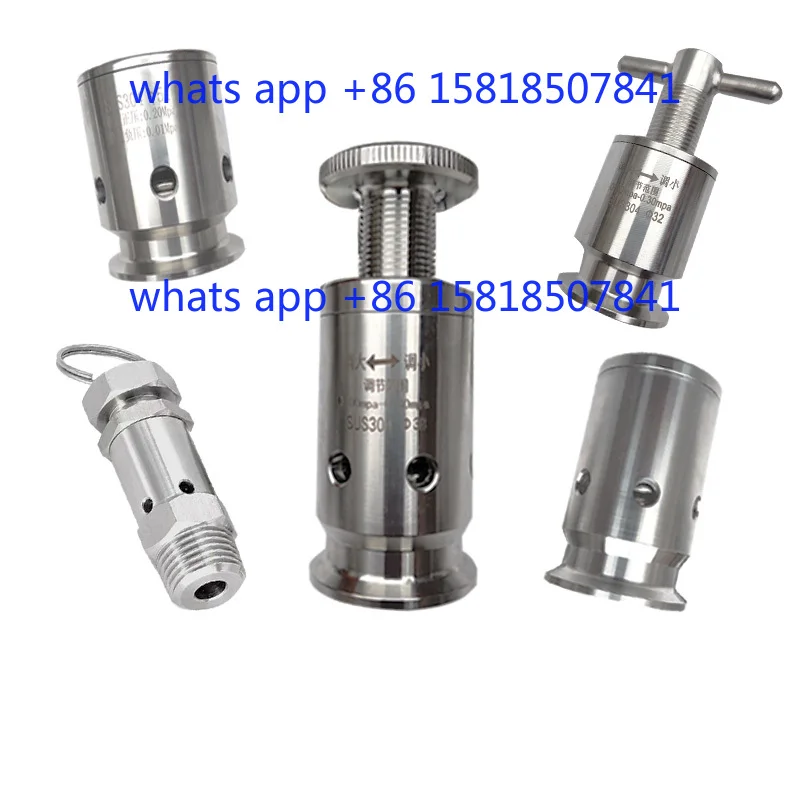 304 stainless steel quick installation exhaust valve fermenter manual breathing valve clamp automatic pressure relief valve