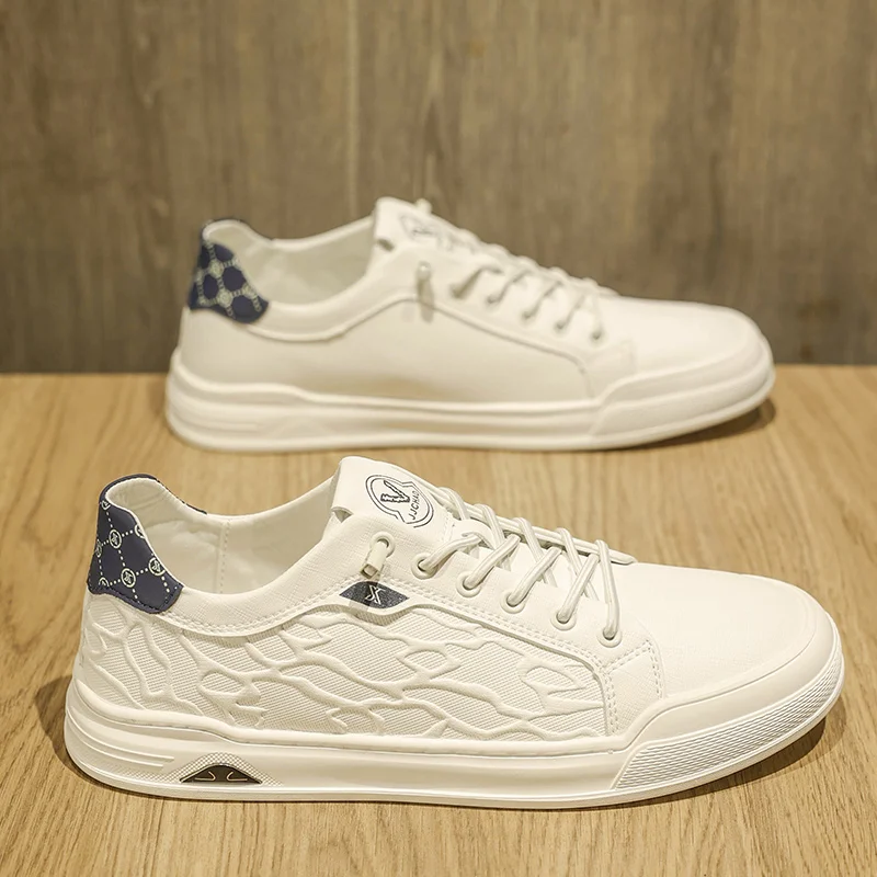 ​ حذاء بدون كعب للرجال الأكثر مبيعًا لعام 2025 - حذاء رياضي أبيض كلاسيكي، مسامي وممتص للصدمات، متين وغير قابل للانزلاق، مريح خفيف الوزن