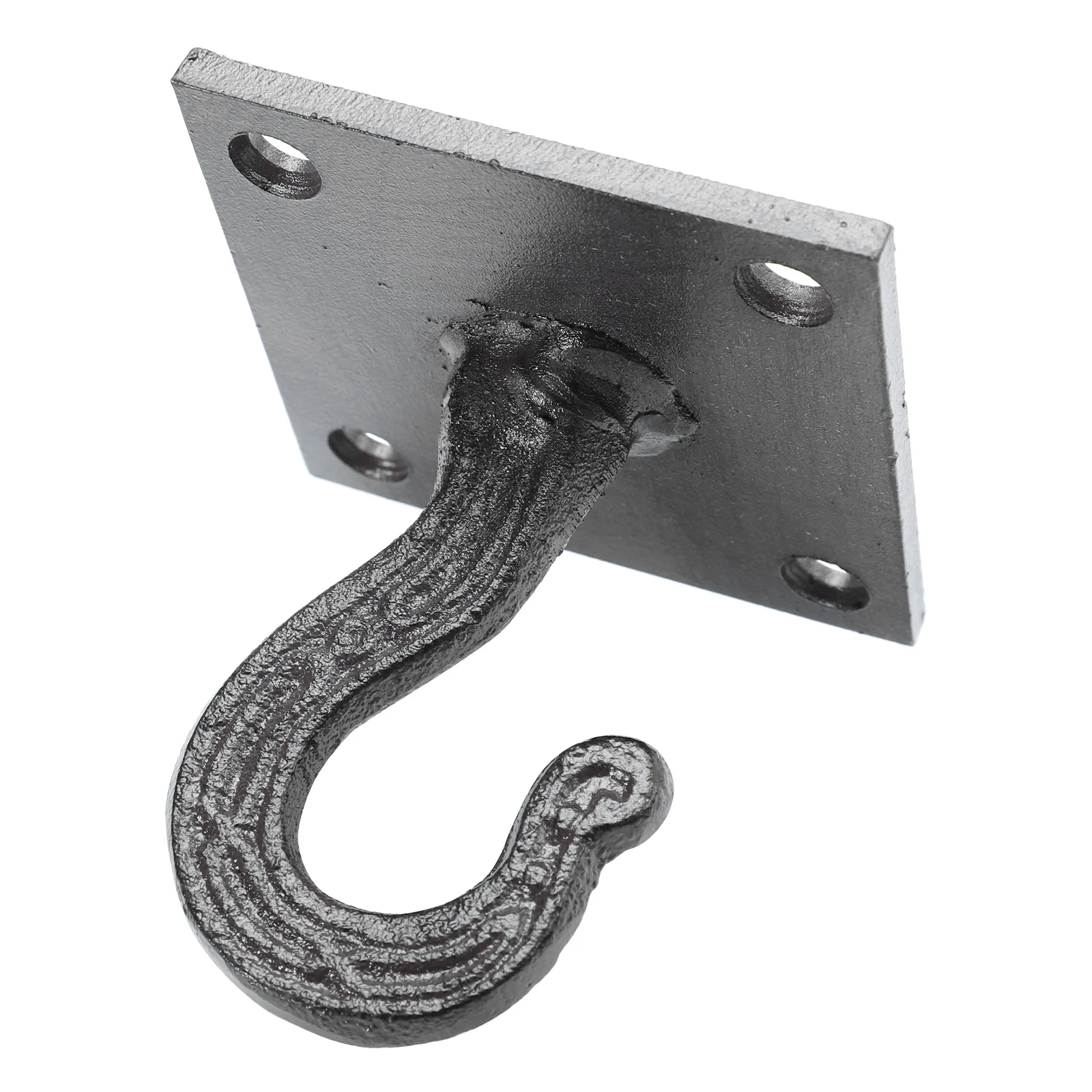 

1pc Retro Hooks Heavy Duty Ceiling Decor Cast Iron Smooth Surface Anti Rust Bathroom Hanging Multipurpose Sturdy Reliable Long