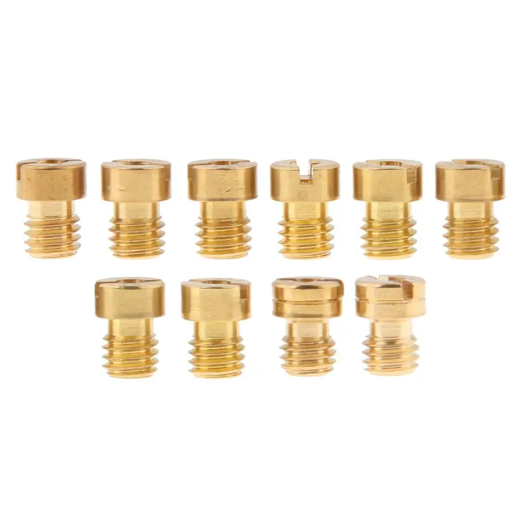 

10x M5x0.8 Motorcycle Main Jet Carburetor Kit 130 132 134 135 136 ... 150