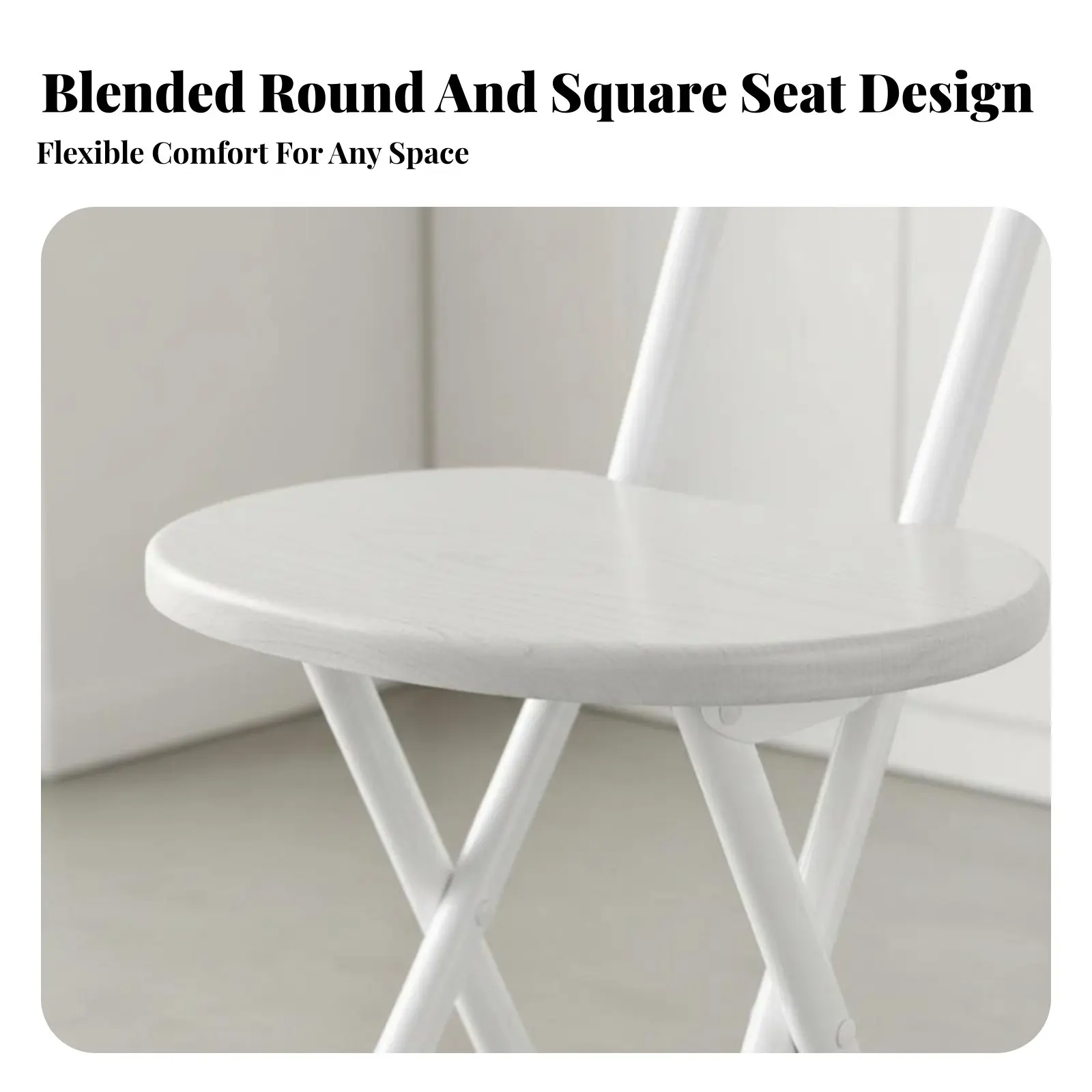 ポータブルリアサポートレストシート-折りたたみ式デザイン-折りたたみ椅子-省スペース-軽量-学生、居住者、小さなアパート向け