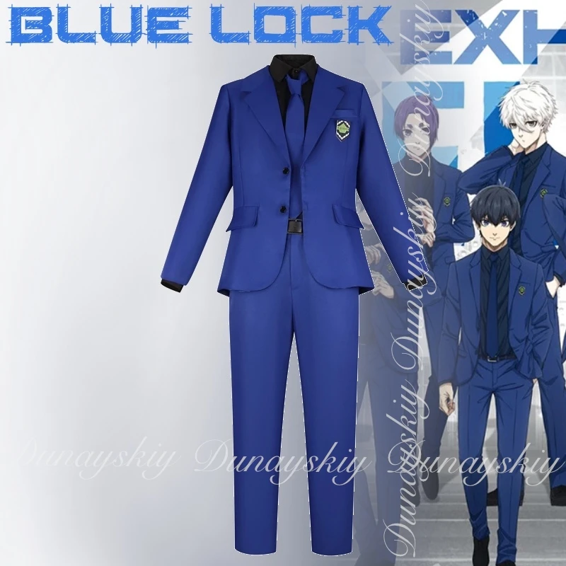 

BLUE LOCK Anime Isagi Yoichi Bachira Meguru Chigiri Hyoma Nagi Seishiro Mikage Reo Cosplay The Blue Suit Cosplay disfraz All Set