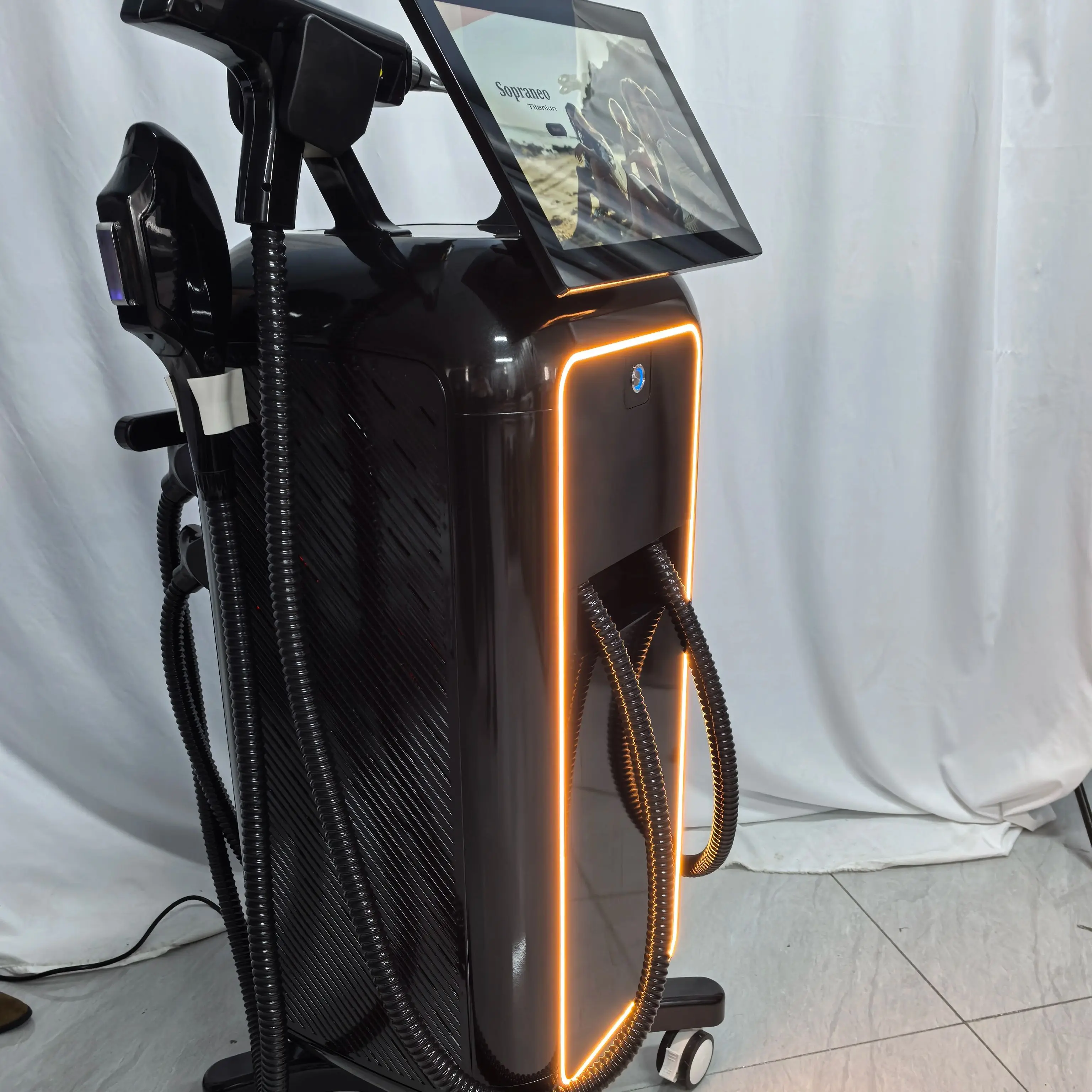 Diode Laser IPL 4 Wavelength 5000W 10Bars Professional 4-in-1 Hair Removal Device Pico RF Photorejuvenation Device