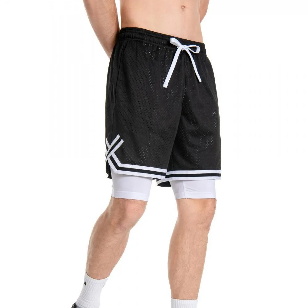 Men's Summer American Mesh-lined Three-point Pants Sports Training Basketball Shorts Fitness Pants Wholesale 2 Piece Sports Set
