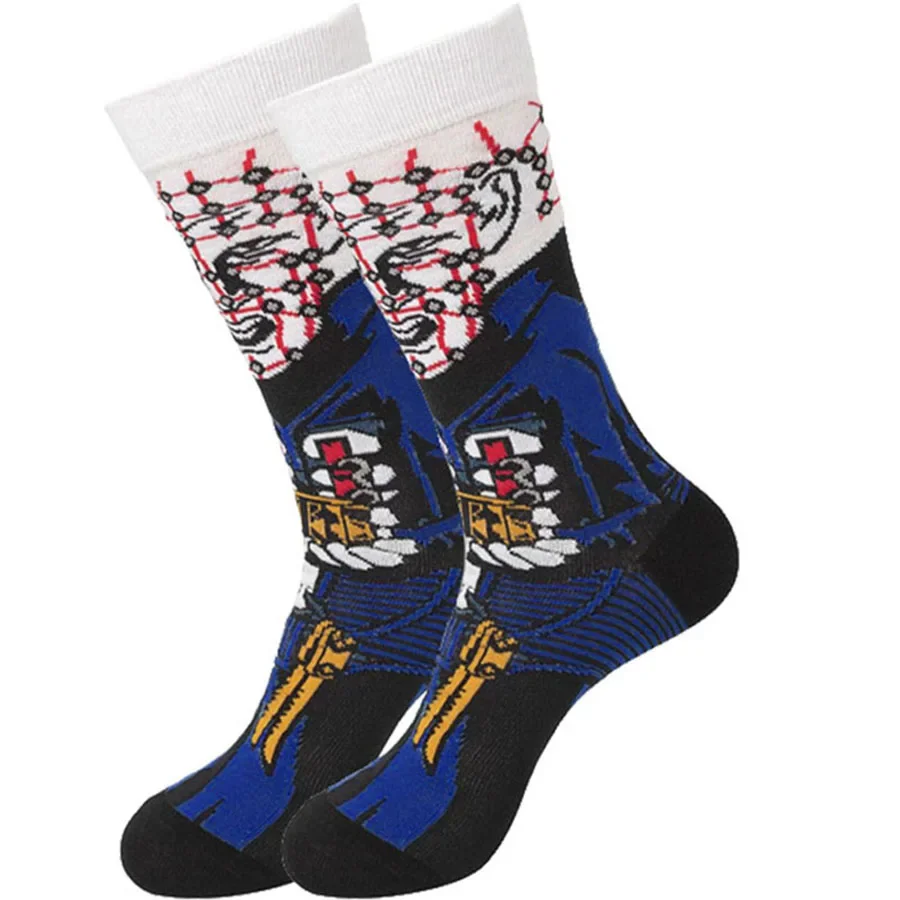 الكرتون أنيمي الجوارب الرجال النساء عيد الميلاد هالوين الجدة مضحك الهيب هوب الشارع موضة عادية طاقم الجوارب الراحة دائم