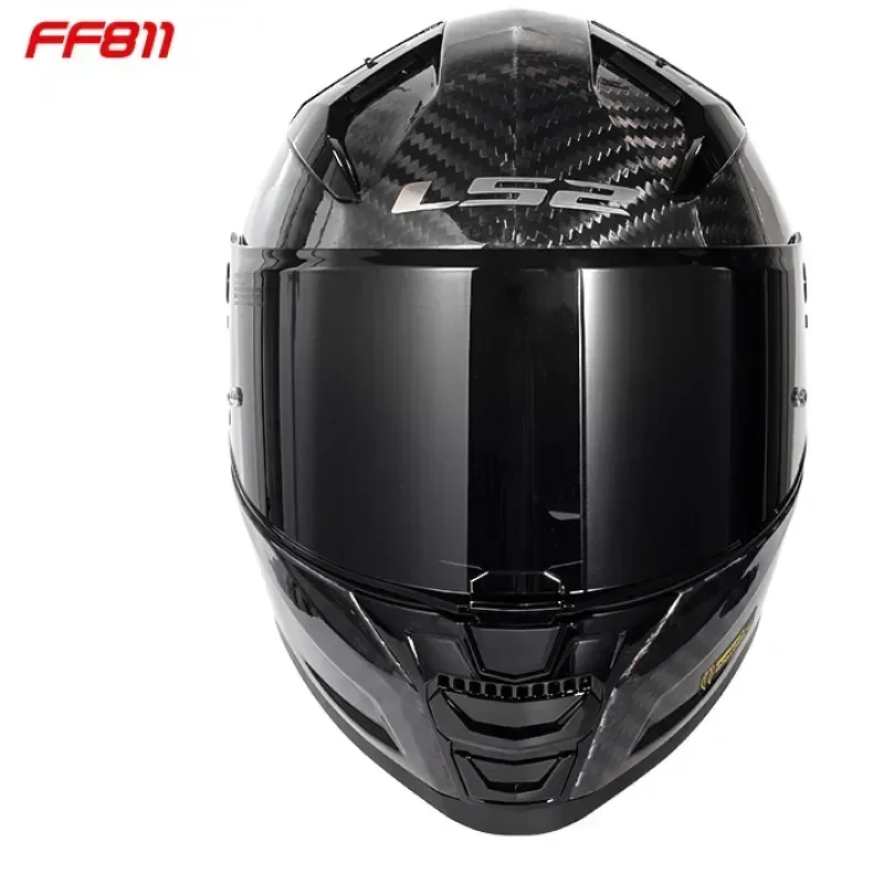 LS2-visera FF811 para casco de motocicleta, visera de cara completa, Cor negro y plateado, Original