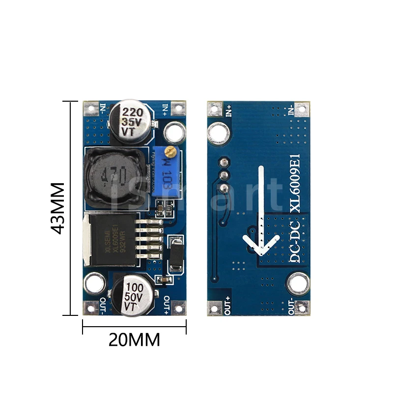 XL6009 4A Boost Converter Step up Adjustable 15W 5-32V to 5-50V DC-DC Power Supply Module LM2577 Step-up Module
