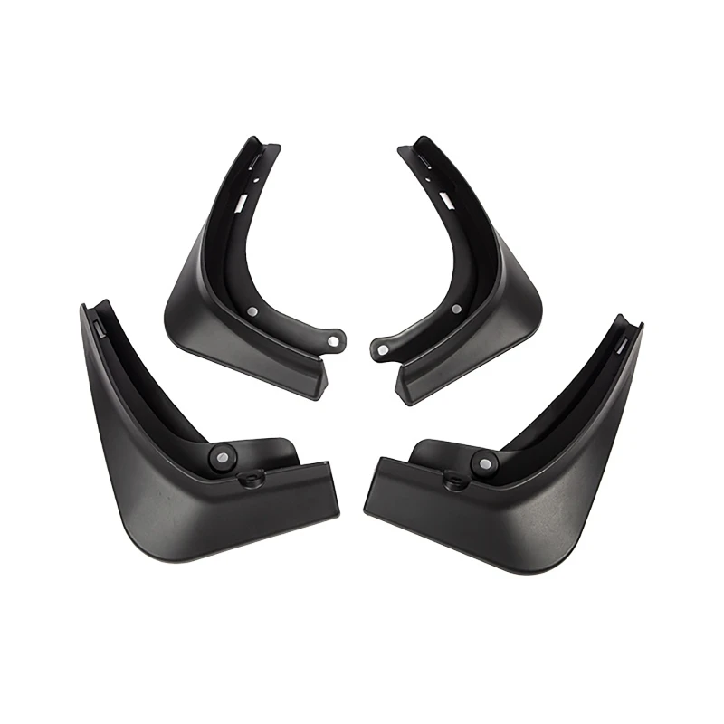 4Pcs Car Front Rear Wheel Fenders Matte Black Punch-Free Splash Guards Mudguards Fit for Tesla Model Y 2021-2023