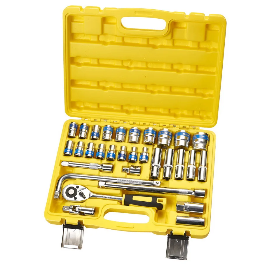 High Quality Cr-V Multisize Socket Set Modern Combination Ratchet Bit Customizable DIY Home Repair Tool Sets with OEM Hard Case