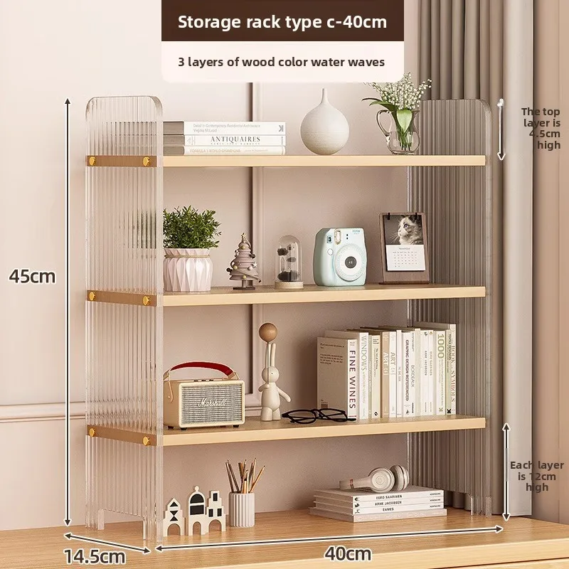 

Household Goods Desktop Shelf Acrylic Multi-layer Storage Rack Cosmetics Shelf Station Table Layered Shelf