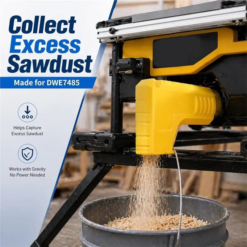 AAAN-For Workshop Table Saw Dust Collector Adapter, 2.05 Inch Gravity Powered Dust Port Attachment For Shop Vacuum System