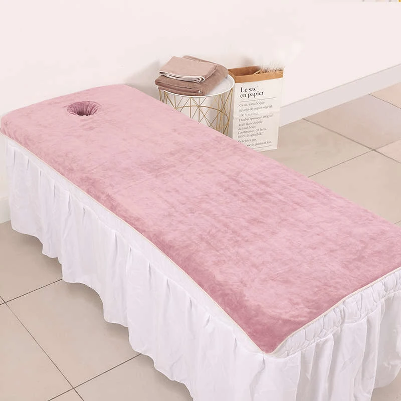 

Мягкое полотенце для салона красоты из сверхтонкого волокна с отверстием, спа-массажная кровать, чехол для стола, массажное физиотерапевтическое утолщенное банное полотенце