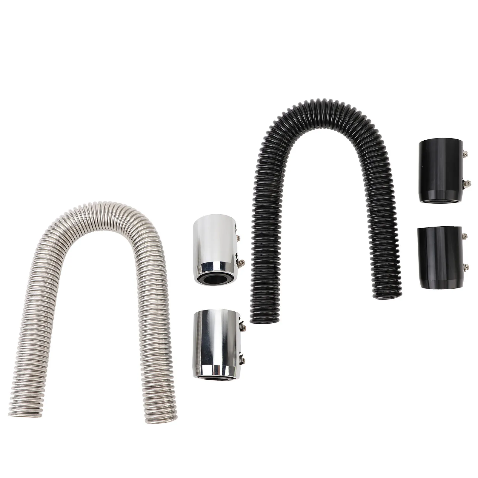 Radiator Hose 24in Stainless Steel Efficient Cooling Radiator Coolant Hose Kit for 1‑1/4in 1‑1/2in 1‑3/4in 1‑5/8in Radiator Neck